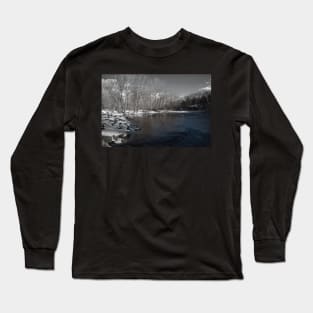 Winter On Neshaminy Creek Long Sleeve T-Shirt